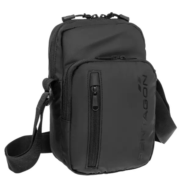 1 - Сумка через плече Pentagon Kleos Stealth Messenger. Чорний