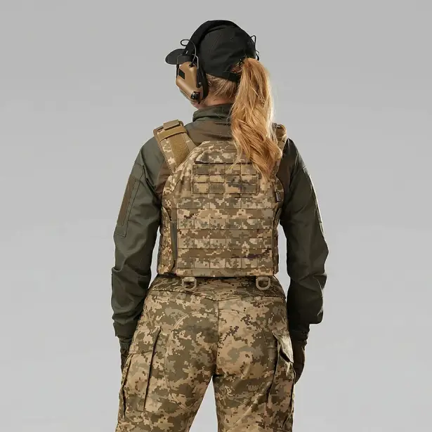 7 - Плитоноска жіноча Warmor gen.3 FL SPECPROM (for Ladies). Без підсумків. Зі швидким боковим та верхнім скиданням (без плит). Піксель