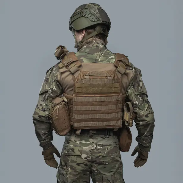 4 - Плитоноска SVAROG (Комплект 9 підсумків) з системою швидкого скидання. Molle. Колір Койот.