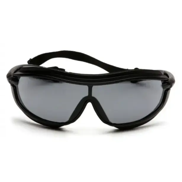 3 - Окуляри захисні з ущільнювачем Pyramex XS3 Plus (gray) Anti-Fog, Чорні