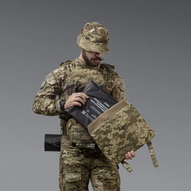 5 - Тактичний килимок для сидіння 2 класу захисту. CORDURA 1000D. Піксель