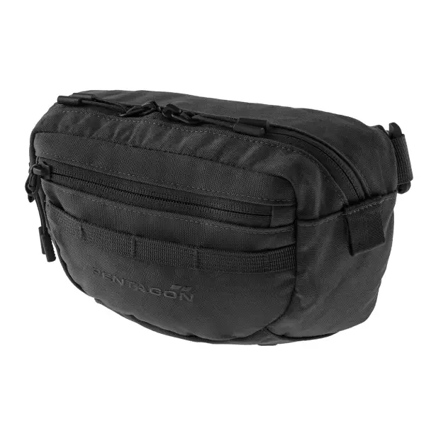 1 - Сумка на пояс Pentagon Tactical Modular Fanny Pack, Чорний
