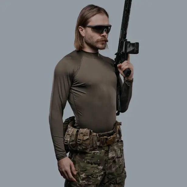 6 - Рашгард, колір Олива, поліестер. Розмір L