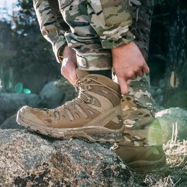 6 - Берці тактичні Salomon Quest 4D GTX Forces 2. Койот. Розмір 41 1/3
