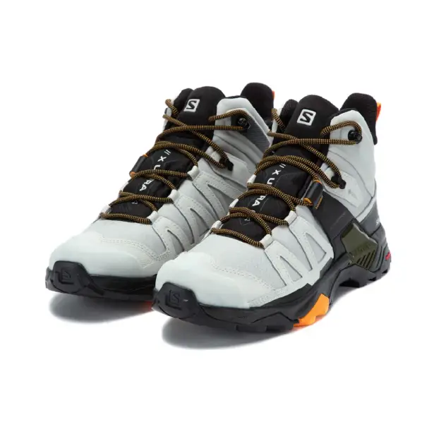 3 - Трекінгове взуття Salomon X Ultra 4 MID Gore-Tex (водонепроникні). Lunar rock / Magnet. Розмір 43 1/3