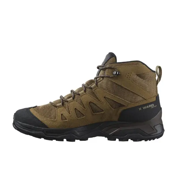 4 - Трекінгові черевики Salomon X Ward Leather MID Gore-Tex. Койот. Розмір 44 2/3