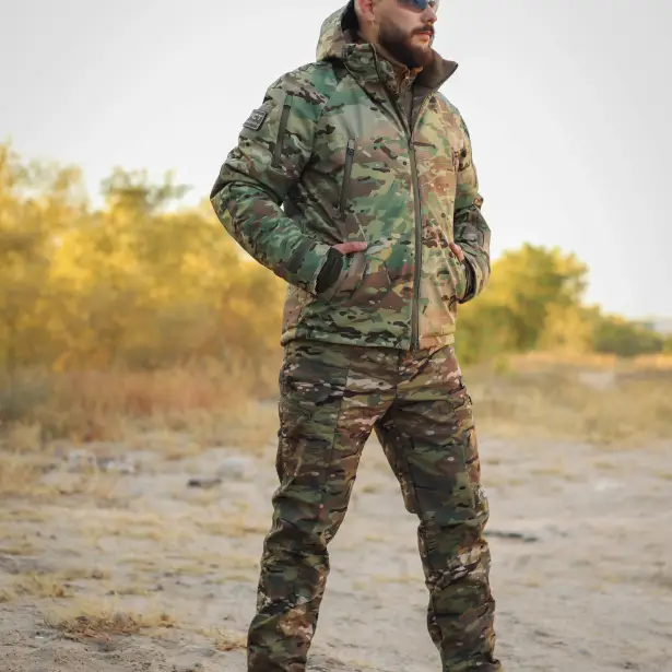 3 - Куртка тактична Softshell ХАНТЕР. Осінь-Весна Мультикам. Розмір 3XL (60-62)
