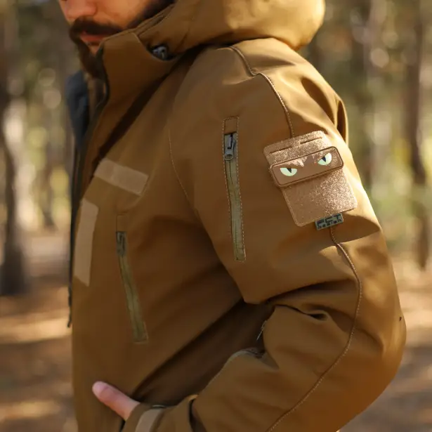 13 - Куртка тактична Softshell ХАНТЕР. Осінь-Весна Койот. Розмір 3XL (60-62)