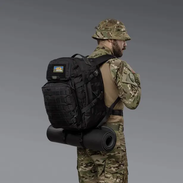 6 - Тактичний рюкзак Scout на 40л. Cordura 1000D. Чорний