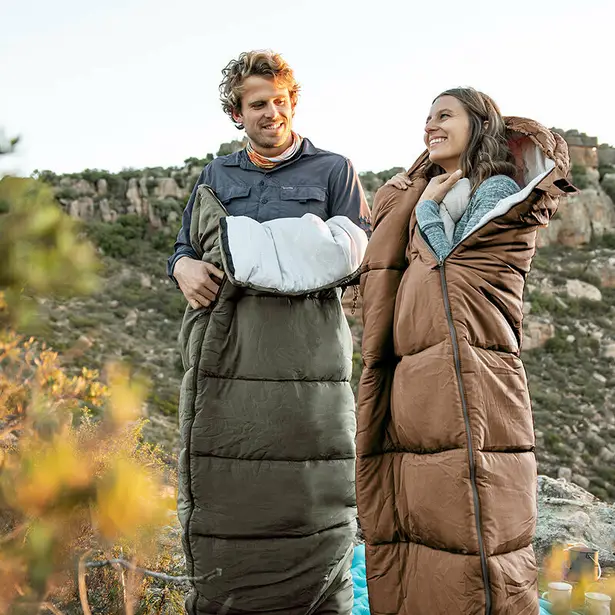 6 - Спальник з капюшоном правий (1°C) Naturehike U350 NH20MSD07. Коричневий