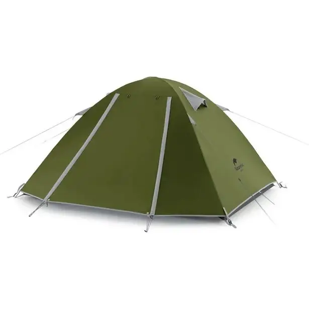 1 - Намет чотиримісний Naturehike P-Series NH18Z044-P 210T65D. Зелений