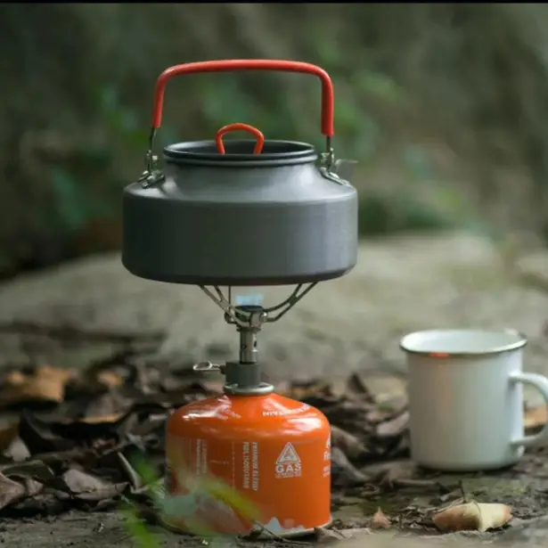 3 - Чайник алюмінієвий Naturehike NH17C020-H 1,45 л. Сірий