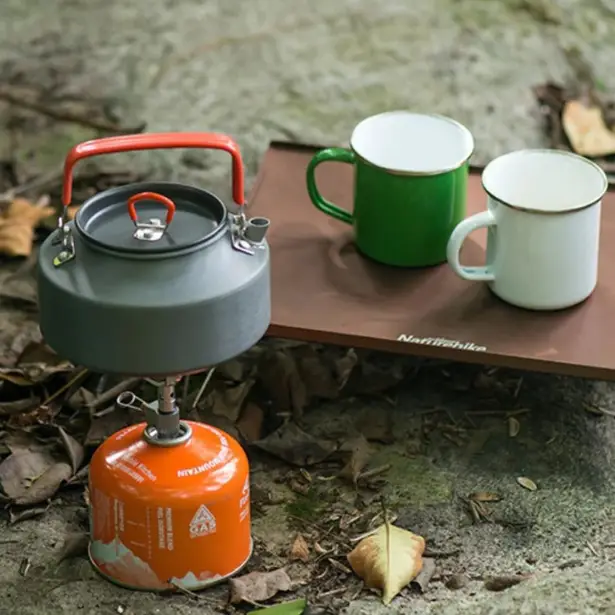 4 - Чайник алюмінієвий Naturehike NH17C020-H 1,45 л. Сірий