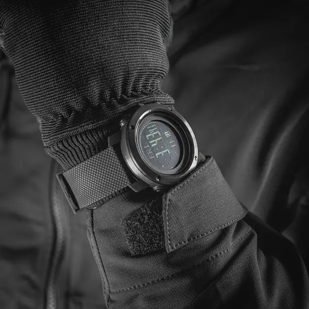 6 - Тактичний годинник мультифункціональний M-Tac. Чорний