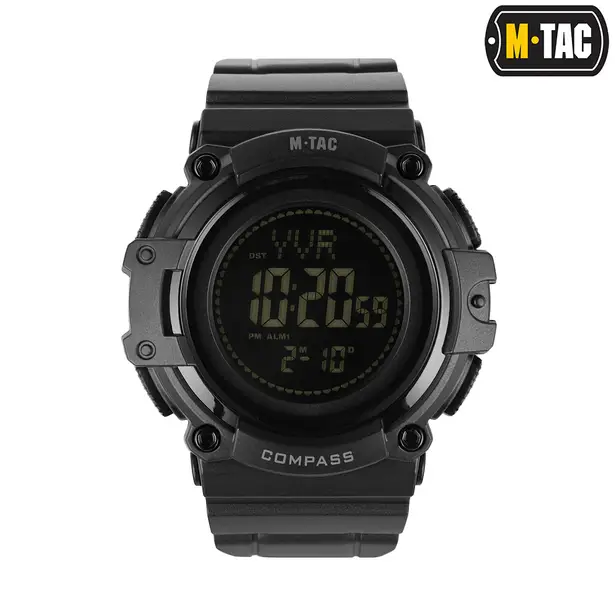 1 - Тактичний годинник з компасом 2233 Army M-Tac. Черный