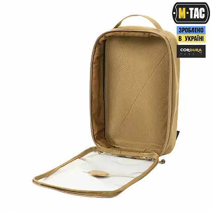 3 - Органайзер утилітарний прозорий Elite Large Gen.II M-Tac. Койот