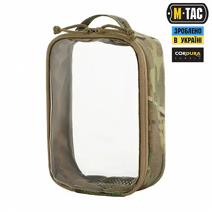 1 - Органайзер утилітарний прозорий Elite Small (22х14 см) M-Tac. Мультикам
