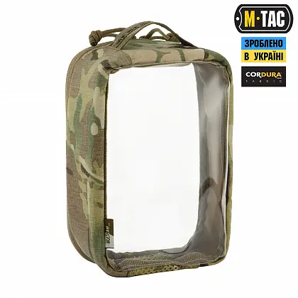 3 - Органайзер утилітарний прозорий Elite Small (22х14 см) M-Tac. Мультикам