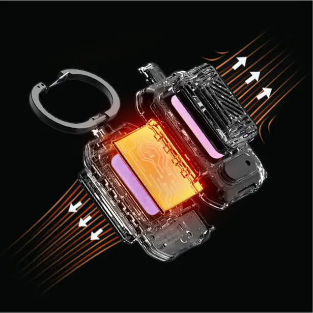 9 - Портативний фумігатор кемпінговий Flextail Light Repe. Зелений