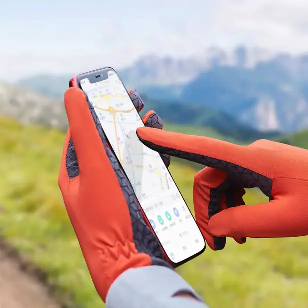 4 - Рукавичкі нековзкі трикотажні Naturehike NH21FS035. Темно-синій