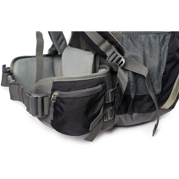 6 - Рюкзак туристичний Naturehike NH70B070-B, 70л+5л. Чорно-сірий