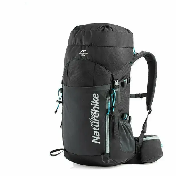 1 - Рюкзак туристичний Naturehike NH18Y045-Q, 45л. Чорний