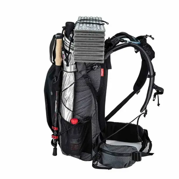 3 - Рюкзак туристичний Naturehike Rock NH20BB113, 40+5л. Чорний