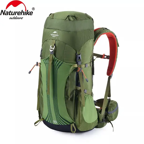 1 - Рюкзак туристичний Naturehike NH16Y020-Q, 55л. Зелений