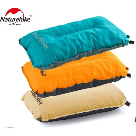 4 - Подушка самонадувна Naturehike Sponge automatic NH17A001-L, жовта