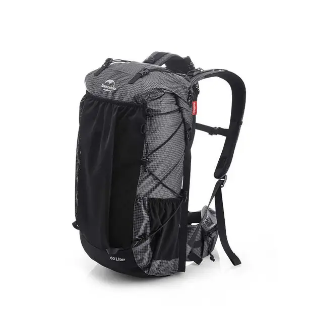 1 - Рюкзак туристичний Naturehike Rock NH19BP095, 60+5л. Чорний