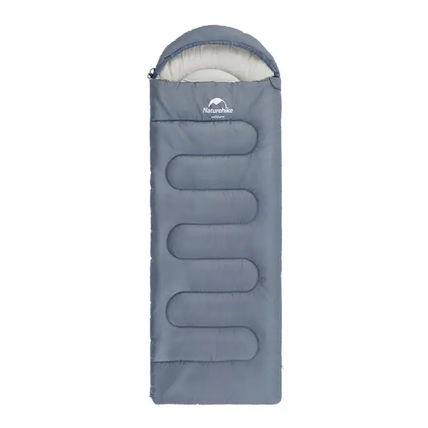 1 - Спальний мішок Naturehike Y150L NH21MSD08, правий, сіро-блакитний
