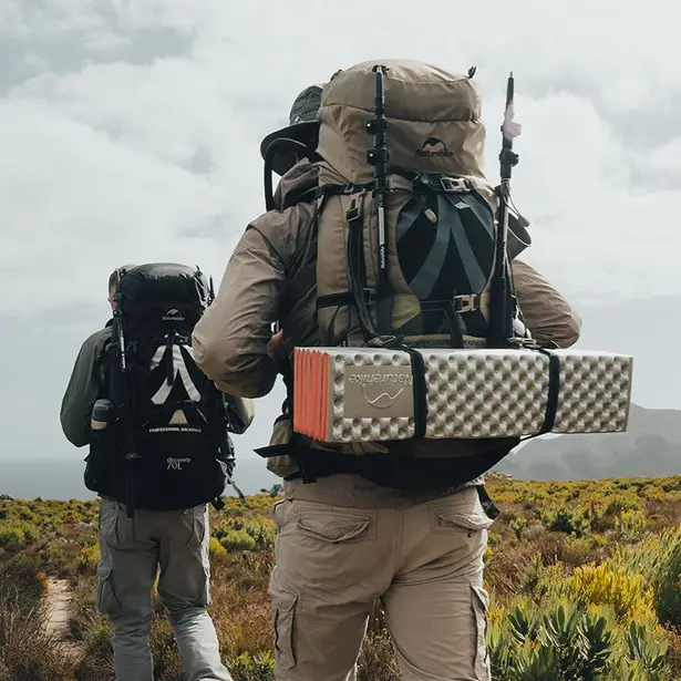 2 - Рюкзак туристичний Naturehike NH70B070-B, 70л+5л. Світло-коричневий