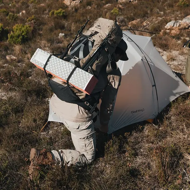 3 - Рюкзак туристичний Naturehike NH70B070-B, 70л+5л. Світло-коричневий