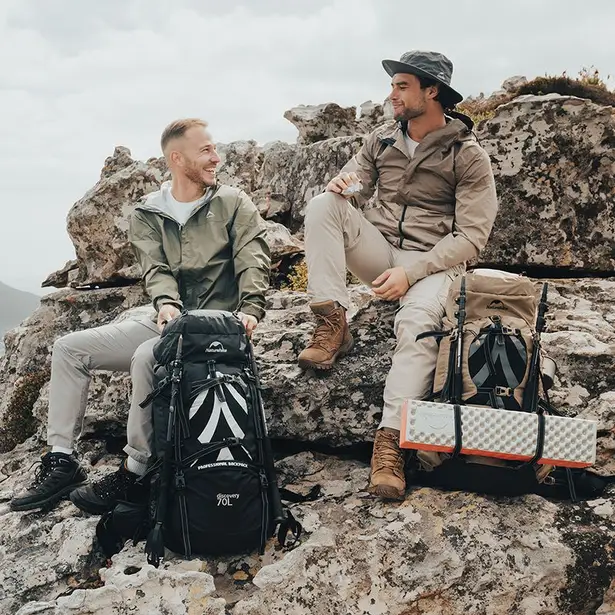 4 - Рюкзак туристичний Naturehike NH70B070-B, 70л+5л. Світло-коричневий