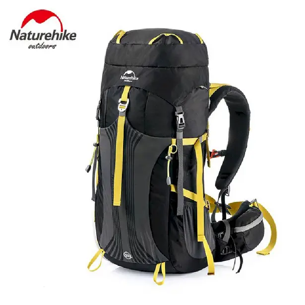1 - Рюкзак туристичний Naturehike NH16Y020-Q, 55л. Чорний
