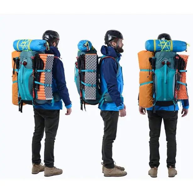 4 - Рюкзак туристичний Naturehike NH16Y020-Q, 55л. Чорний