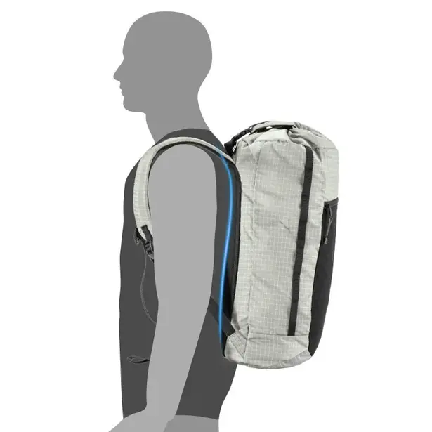 2 - Рюкзак туристичний Naturehike NH20BB206, 20л. Світло-сірий