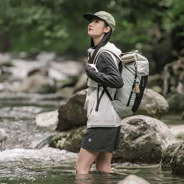 5 - Рюкзак туристичний Naturehike NH20BB206, 20л. Світло-сірий