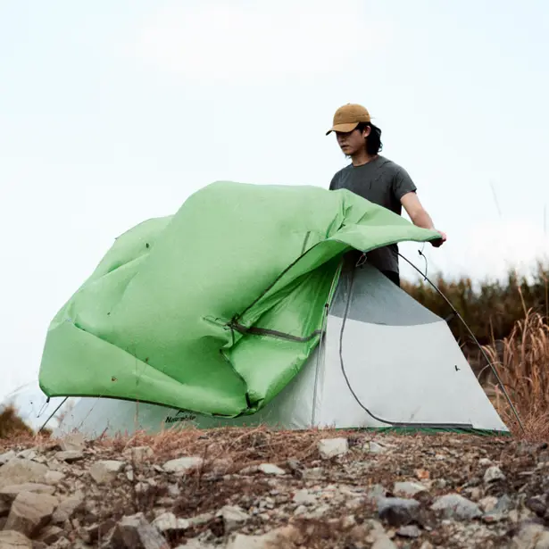 10 - Намет надлегкий одномісний Naturehike Cloud Up Base 1 CNK2450WS032, зелений