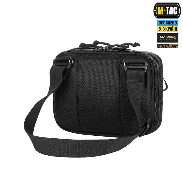 25 - Плечова однолямкова сумка M-TAC EDC Bag Elite. Multicam Black