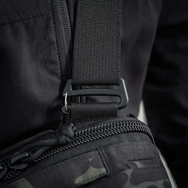 16 - Плечова однолямкова сумка M-TAC EDC Bag Elite. Multicam Black