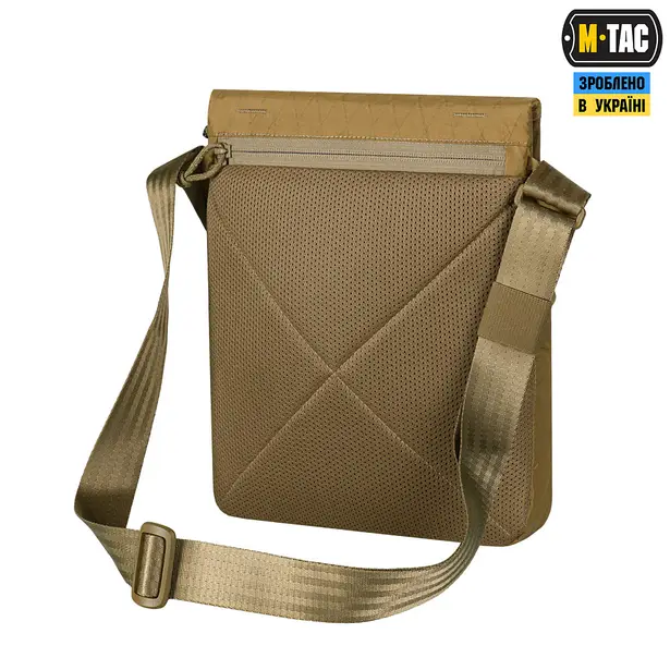 4 - Плечова однолямкова сумка M-TAC Konvert Bag X-Pac Elite. Койот
