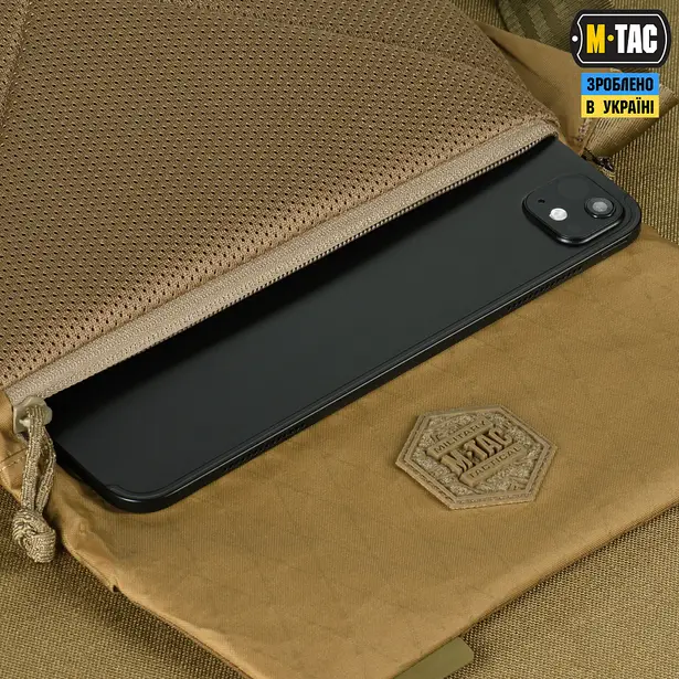 8 - Плечова однолямкова сумка M-TAC Konvert Bag X-Pac Elite. Койот