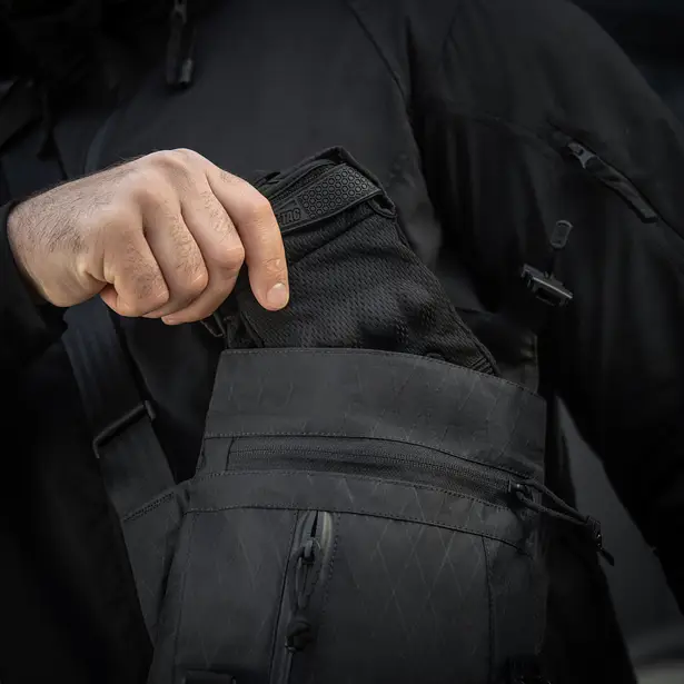 9 - Плечевая однолямковая сумка M-TAC Magnet Bag X-Pac Elite Черная
