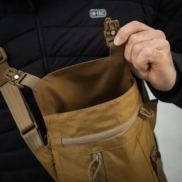 7 - Плечова однолямкова сумка M-TAC Magnet Bag X-Pac Elite. Койот