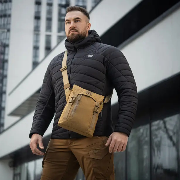 16 - Плечова однолямкова сумка M-TAC Magnet Bag X-Pac Elite. Койот
