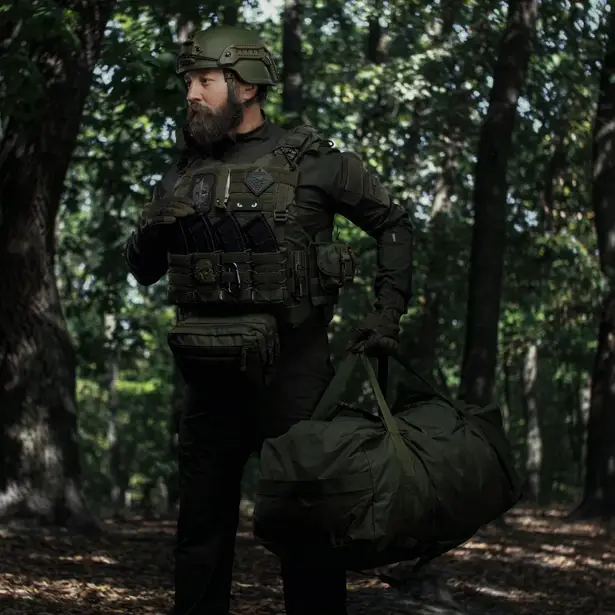 7 - Тактична сумка-баул на 100л. Cordura 500D. Олива