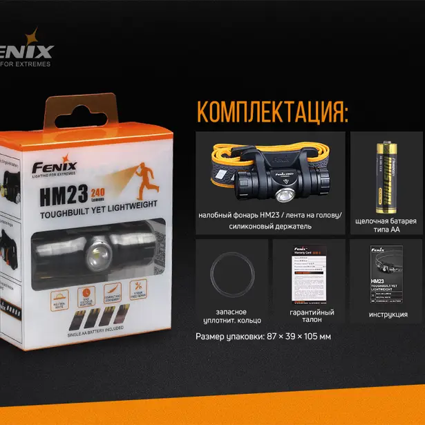 3 - Ліхтар налобний Fenix HM23