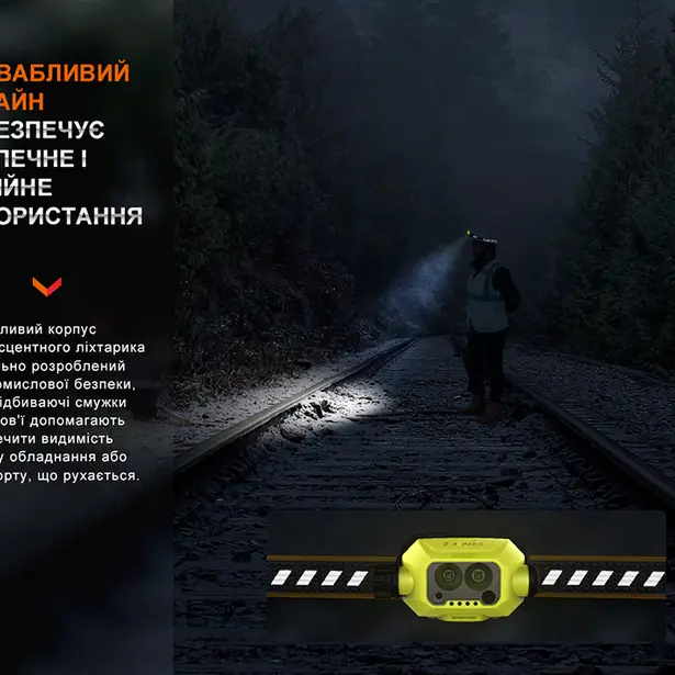 6 - Ліхтар налобний Fenix WH23R з безконтактним датчиком