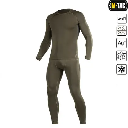1 - Комплект термобілизни M-Tac ThermoLine. Колір Олива